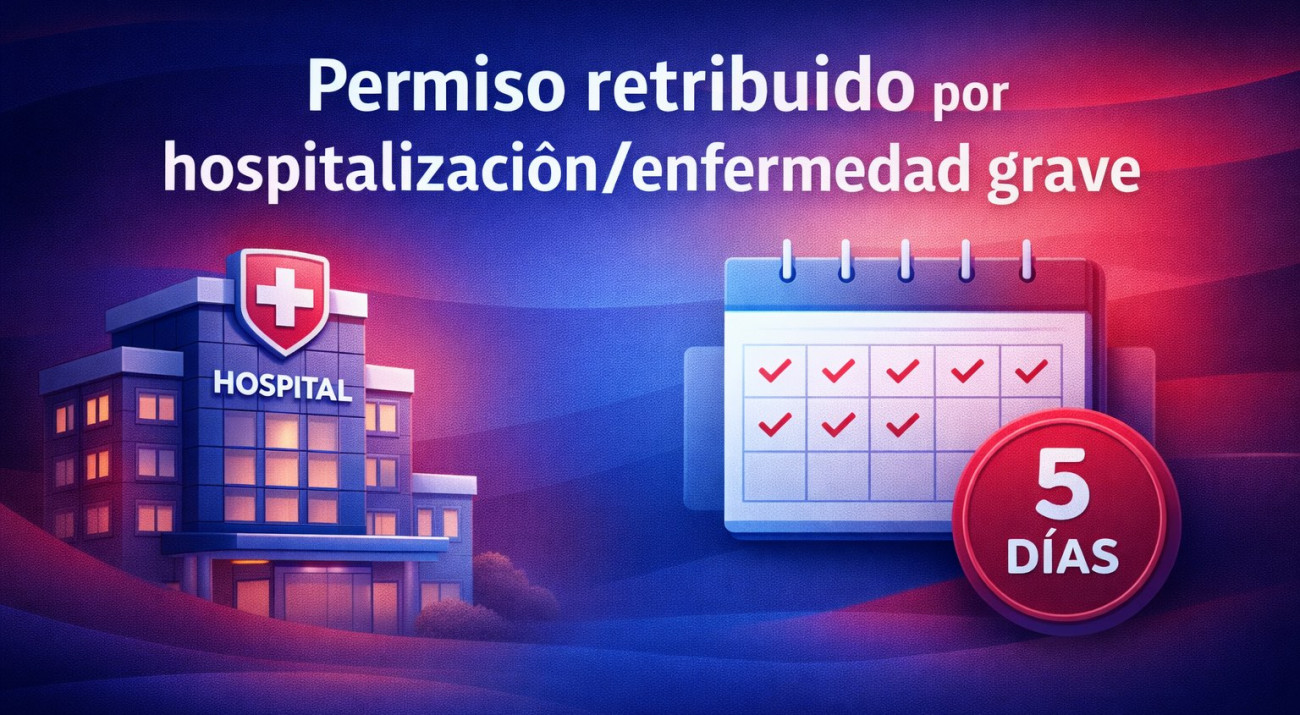 Permiso retribuido por hospitalización o enfermad grave