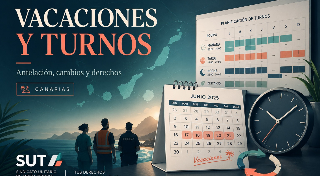 Vacaciones y turnos en Canarias: cómo se fijan, cuánta antelación y qué hacer si te las cambian