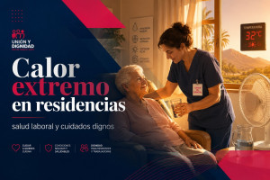 Calor extremo en residencias de mayores: salud laboral, cuidados dignos y obligación preventiva