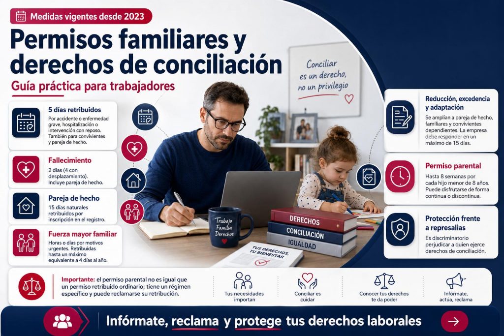 Permisos familiares y derechos de conciliación laboral