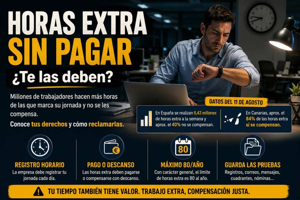Horas extras sin pagar